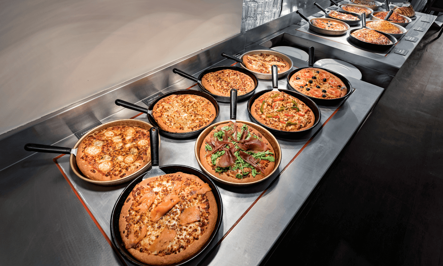 Buffet de pizzas à volonté